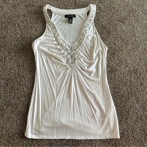 WHBM Embellished Tank Top